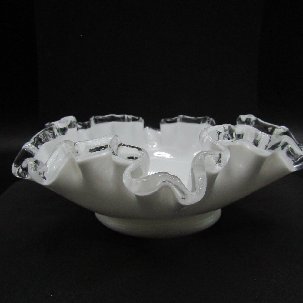 Fenton Silver Crest Ruffled Candy Dish - Picture 3 of 8